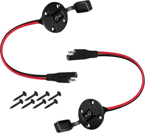 2PCS 12AWG SAE Connector,SAE Extension Cable Power for Solar Outlet Plug,Universal Electrical Connectors Quick Connect for Solar Pane of Car,Truck,RV,Motorcycle in Saudi Arabia