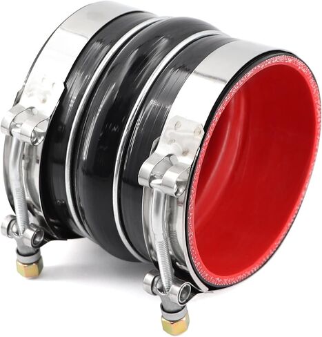 ID 3 Inch Straight Coupler Silicone Hose 4 Ply 12 Inch Length as Turbocharger Tube Air Intake Pipe with 4 Stainless Steel T Clamps in Saudi Arabia