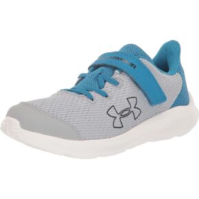 حذاء الجري Under Armour للجنسين للأطفال في مرحلة ما قبل المدرسة 3 بشعار كبير وإغلاق بديل