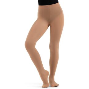 Capezio Ultra Soft Footed Tight - Girls, Light Tan, One Size