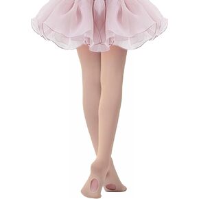 1/2/3 Pairs Girl's Ballet Dance Tights - Ultra Soft Convertible Footed Dance Sockings Ballet Transition Pantyhose