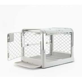 Diggs Revol Dog Crate (Collapsible Dog Crate, Portable Dog Crate, Travel Dog Crate, Dog Kennel) for Small Dogs and Puppies (Ash)