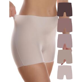 No Line Boyshort, High Waist, Boxer Women's Underwear, Comfortable, Soft Panties Underwear for Women 5-Pack