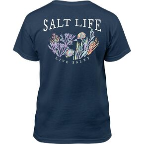 Salt Life unisex-child Coral Colony Youth Short Sleeve Tee