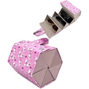 Travel Glasses Case Sunglasses Organizer with 6 Slots - Multiple Pairs Eyeglasses Storage Box - Hanging Eyewear Holder in Saudi Arabia
