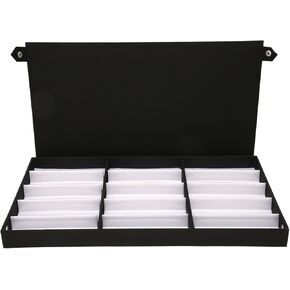 Sunglasses Organizer 15 Grids Eyewear Case Portable Sunglasses Organizer, Multifunctional Jewelry Eyeglass Storage Case for Desktop Drawers, Wear Resistance Nylon Cloth Eyeglass Storage Case