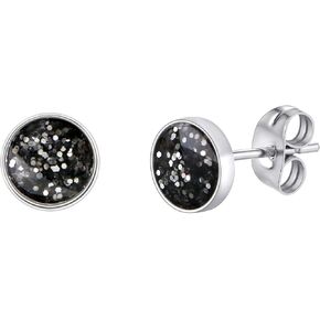 Tiny Black/Sky Stud Earrings for Women and Men Hypoallergenic Earrings Fashion Jewelry Gifts(with Box)