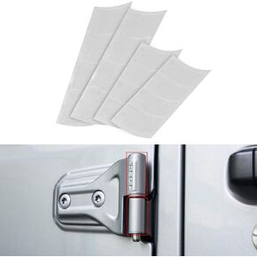 G Car Door Hinge Protection Kit Compatible with 2019 Up Jeep Wrangler JLU Gladiator 4-Door Hinges Cover Film Translucency Hdhesive Strips