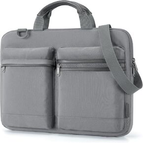 BAGSMART 15-16 Inch Laptop Case Sleeve with Shoulder Strap,Protective 15.6 Laptop Bag for Men & Women,Carring Macbook Air Pro Case Laptop Cover for Travel/Business Fitted Dell HP Lenovo, Dark Grey