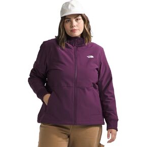 THE NORTH FACE Women's Shelbe Raschel Fleece Hooded Jacket (Standard and Plus Size), Black Currant Purple, 1X