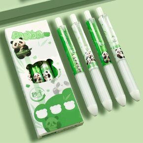 Cartoon Panda Neutral pen Press high appearance level press 0.5 Black student neutral pen