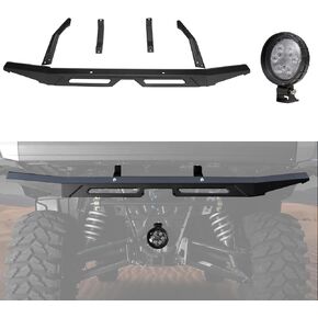 HAKA TOUGH Front & Rear Bumper for Polaris Ranger XP 1000 Accessories 2018-2024, Heavy Duty Steel Brush Guard Kit for Polaris Ranger 1000 / Crew/Crew XP 1000, Replace OEM # 2882531, 2882529 (2PCS)