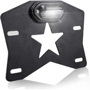 Chelhead UTV License Plate Holder With Light, Aluminium RZR License Plate Mount Compatible with Polaris RZR XP 1000 Ranger Can Am Maverick x3 Kawasaki Teryx