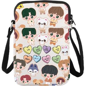 LEVLO SKZ Cross Body Bag SKZOO K-POP Fans Gift SKZ Cartoon Member Shoulder Bag SKZ Merchandise For K-POP Fans