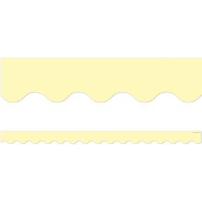 Teacher Created Resources Pastel Yellow Scalloped Border Trim