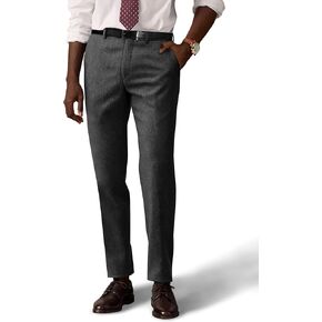 PJ PAUL JONES Men Trousers Vintage Tweed Pants Herringbone Pleated Pant