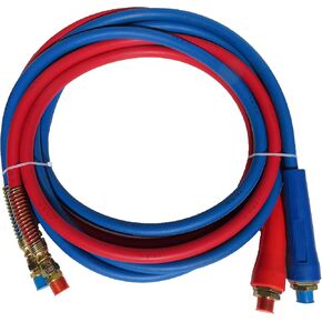 15' Heavy Duty Straight Air Line Hose Assembly with Dura Grips