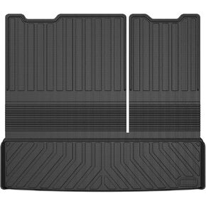 بطانة Mixsuper Cargo لسيارة شيفروليه تاهو 2015-2020، حصيرة صندوق السيارة لملحقات Chevy Tahoe بطانة حقيبة السيارة الخلفية باللون الأسود in Kuwait