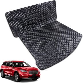 for 2020-2024 Lincoln Corsair Trunk Mat and Rear Backrest Mat Cargo Liners All Weather Anti-Slip