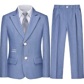 Boys' Suits Formal Tuxedo Slim Fit Boys Suit Set for Wedding Outfit Teen Boy Dress Clothes
