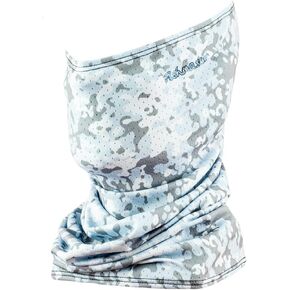 Single Layer Neck Gaiter - Lightweight, Fishing Protection From Sun, Wind And Moisture - Made In USA - UPF 50+ Moisture-Wicking Fabric - Dot Camo Blue