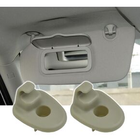 2PCS Car Sun Visor Clip, Sun Visor Clips Replacement Retainer 1AR26BD1AA, Sun Visor Holder Hook Universal Automotive Visor Accessories Compatible with Jeep Liberty, Dodge Nitro