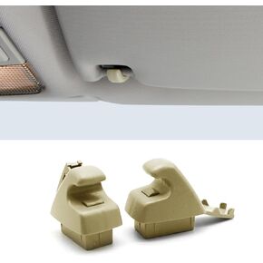 2PCS Sun Visor Clips Retainer 95994975 95994976 Car Visor Support Holder Bracket Hanger Replacement for Chevrolet Cruze Sonic Spark Buick Verano, Sunvisor Hook Holder Car Accessories (Gray)