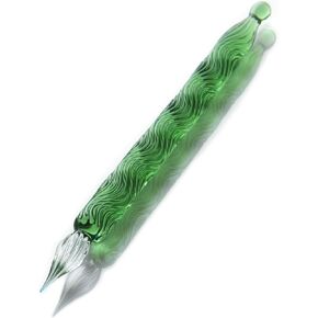 Glass Dip Pen with Handmade Glass Barrel, Purple, Gift for Artists (Purple)
