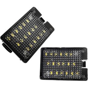 LED License Plate Lights Tag Lamp Assembly Compatible with Dodge Durango 2014-2022 Pickup Truck, Clear Lens 6500K White