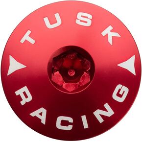 Tusk Billet Aluminum Engine Plug Kit Red - For Honda