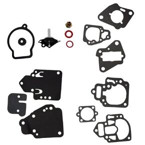 18-7212 Carburetor Rebuild Kit for Mercury Mariner Gasket and Diaphragm Kit FITS Many 6 8 9.9 10 15 20 & 25 HP
