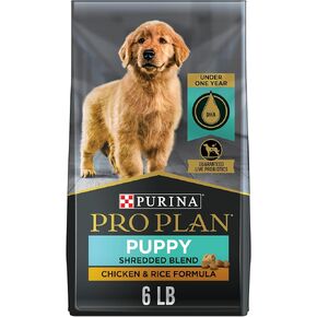 Purina Pro Plan High Protein Puppy Food Shredded Blend Chicken & Rice Formula - 34 lb. Bag