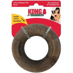 KONG Bamboo Rockerz Chewing Reward for Dental Health in Dogs (Extra Small/Small, Ring)