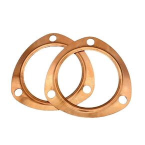 2pcs 3 inch Copper Header Collector Gaskets Reusable for SBC BBC 302 350 454 383 Gaskets， Exhaust Gaskets，3 header collector gaskets，bbc header gaskets，sbc header gaskets