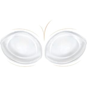Silicone Bra Inserts for Push Up - Clear Gel Bra Pads Breast Enhancers 1 Cup for Bikini, Bathing Suit, Swimsuit