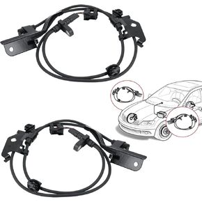 Set of 2 ABS Sensors Front Left & Right 89542-42050 89543-42050 Compatible with Toyota RAV4 2006-2018 Wheel Speed Sensor ALS2319 ALS2320 2ABS0613 2ABS0618 AB2109 AB2118