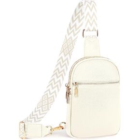 Small Sling Bag for Women Vegan Leather Crossbody Bags for Women Trendy Fanny Packs Chest Bag for Travel