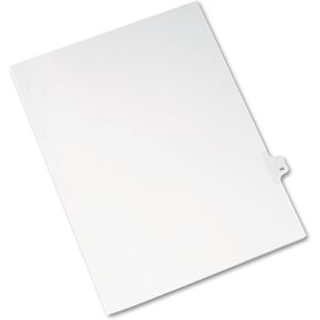 Avery Individual Legal Exhibit Dividers, Allstate Style, 44, Side Tab, 8.5 x 11 inches, Pack of 25 (82242)