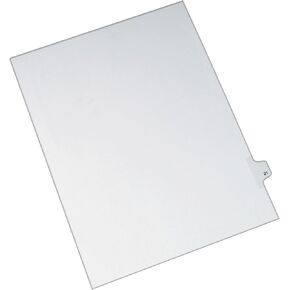 Avery Individual Legal Exhibit Dividers, Allstate Style, 21, Side Tab, 8.5 x 11 inches, Pack of 25 (82219)