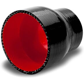 Auto Dynasty 2 inches To 2.5 inches Straight Turbo/Intercooler/Intake Piping Coupler Reducer Silicone Hose (Black)
