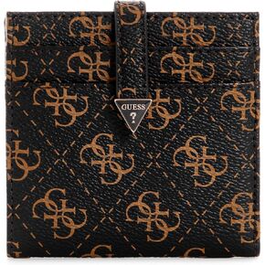 GUESS Laurel Tab Card Case, Brown Logo