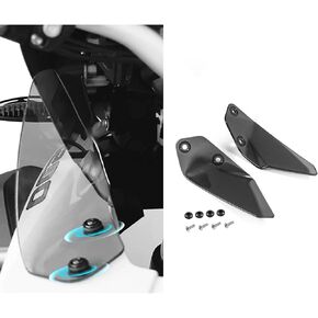 Motorcycle Wind Deflector Small Side Windshield Panels for BMW R1250GS ADV R1200GS Adventure (Smoky Gray)