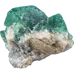 TUMBEELLUWA Natural Green Fluorite Crystal Cluster Geode Druzy Specimen Mineral Raw Stone for Healing, Witchcraft, Home Decor (501g-600g)