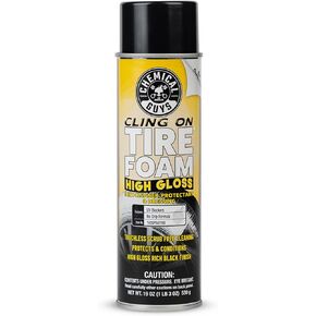 Chemical Guys TVDSPRAY103 Cling On Tire Foam High Gloss 3 in 1 Cleaner, Protectant, & Dressing, Works on Cars, Trucks, SUVs, Motorcycles, RVs & More, 16 fl oz in Kuwait