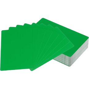YOKIVE 100 Pcs Metal Business Card with Smooth Surface, Laser Engraving Aluminum, Great for Office, Hotel, Workshop (Green, 86 x 54 x 0.21mm)