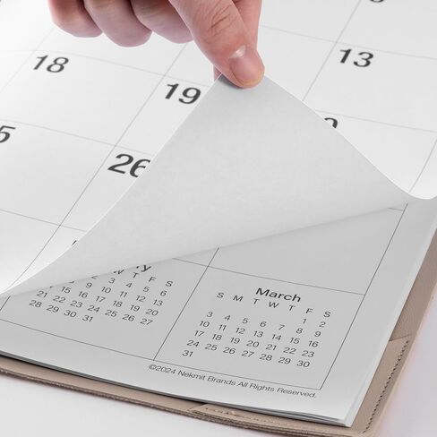 تقويم مكتب Nekmit يوليو 2024-2025، تقويم مكتب طباعة كبير 2024-2025 مع حصيرة سطح المكتب، 21 بوصة × 16.5 بوصة، يمتد من يوليو 2024 إلى ديسمبر 2025، تقويم كبير للمنزل والمكتب، أسود in Kuwait