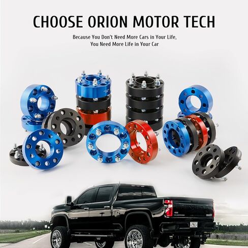 فواصل عجلات Orion Motor Tech 8x6.5، محولات عجلات 2 بوصة مع مسامير متوافقة مع 1994-2011 Dodge Ram 2500 3500 1988-1998 Ford F250 F350، طقم فاصل عجلة 8x165.1 مع تجويف محور 130 مم، مجموعة من 4 in Saudi Arabia