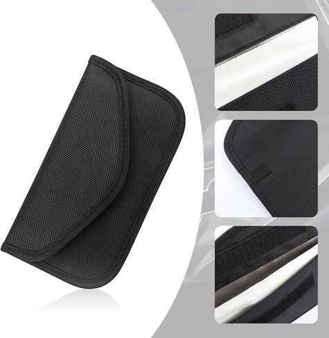 2PCS Car Faraday Bags for Phone,Faraday Key Fob Protector Blocking Electromagnetic Signals Against Thief&Interference,Multipurpose Car Accessories Faraday Punch with Key Protection in Saudi Arabia