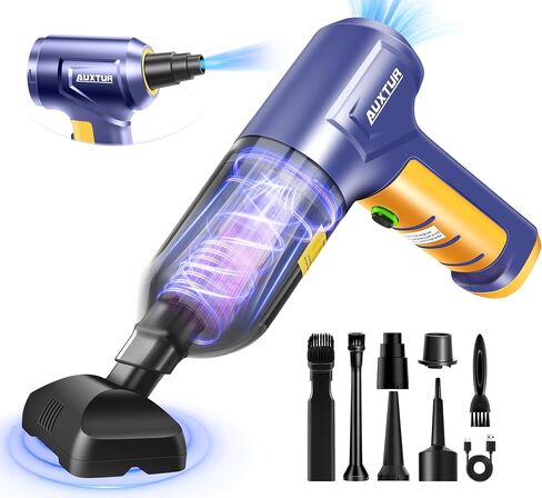 Car Vacuum Cleaner High Power|3 in 1 Portable Cordless Handheld Vacuum|15000PA Brushless Motor|Super Suction Mini Car Vacuum with Super Endurance for Car and Home in Kuwait