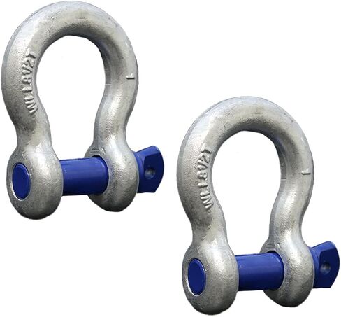 Boxer Forged Anchor Shackle 1" – Heavy Duty Forged Steel - Versatile & Durable – Working Load Capacity up to 8.5 Ton - Corrosion & Rust Resistant - Towing, Rigging, and Heavy-Duty Equipment (1 Pack) in Saudi Arabia
